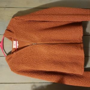 Others Follow Zip up Hoodie in Sherpa with Pockets